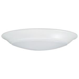  Satco 62-1801 White Flush-Mount Disk Light 