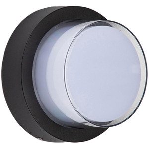  Sunlite 85104-SU Black Small Round Outdoor LED Light Fixture 