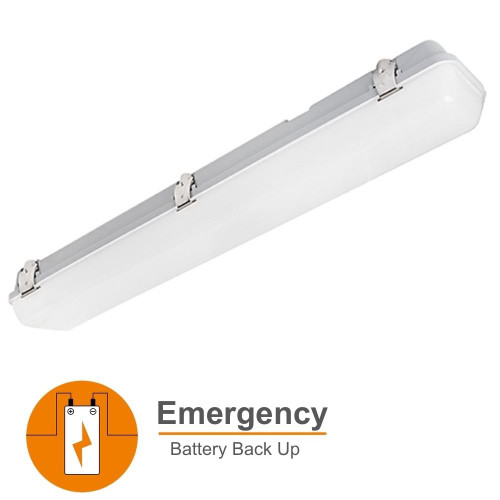 LBS Lighting 24" LED Vapor Tight with Emergency Battery Back Up 
