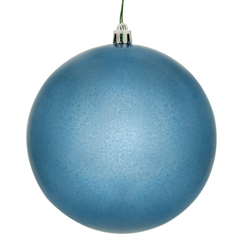 Vickerman N593052DCV - 12 inch Denim Candy Ball Drilled Cap Outdoor Christmas Ornament 