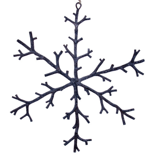 Vickerman RV230976 - 12 inch Brown Snowflake Christmas Ornament - 6 Pack 