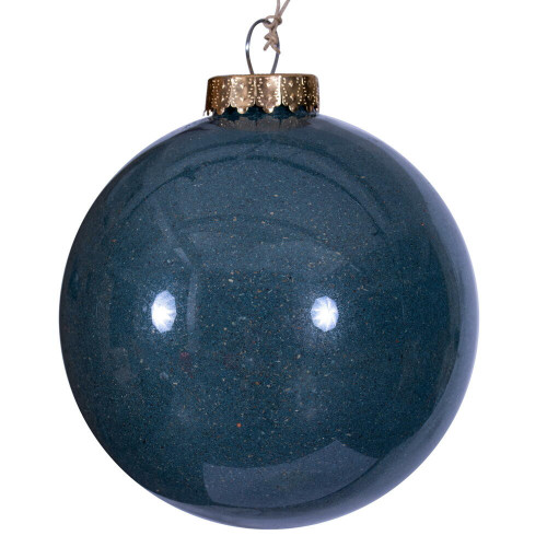 Vickerman RV231802 - 6 inch Denim Ball Christmas Ornament - 2 Pack 