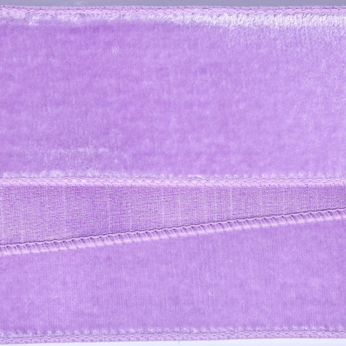 Vickerman QK258786 - Lavender Velvet Wired Decorative Ribbon - 2.5" x 10 Yards