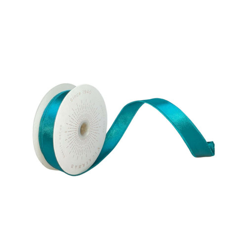 Vickerman QTX240762 - Sea Blue Shiny Wired Decorative Ribbon - 1" x 10 Yards