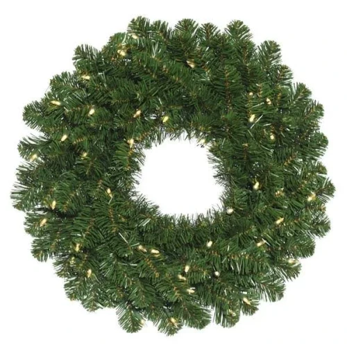 Vickerman C164625LEDBO-PW - 24" Oregon Fir Wreath with Battery Operated Pure White LED Lights