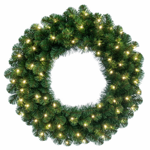 Vickerman C164631LEDBO - 30" Oregon Fir Wreath with Warm White LED Lights