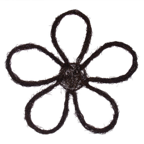 Vickerman FPQ241724 - 24" H x 24" W Flower Outline Twig Wreath 