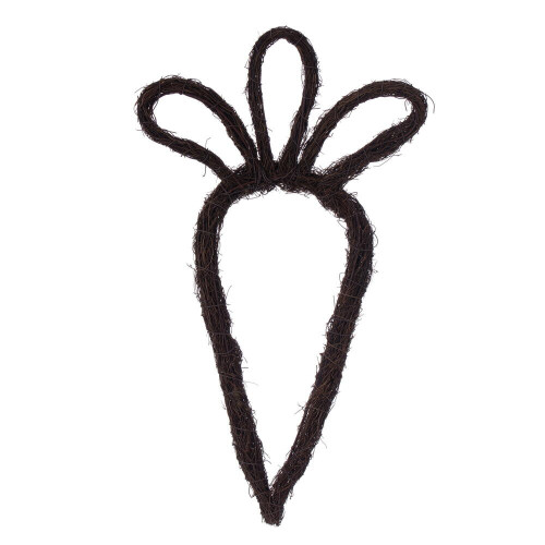 Vickerman FPQ241923 - 23" H x 12" W Carrot Outline Twig Wreath 