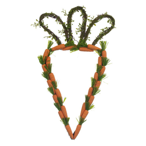 Vickerman FPQA230722 - 22" Orange Carrot Shape Wreath