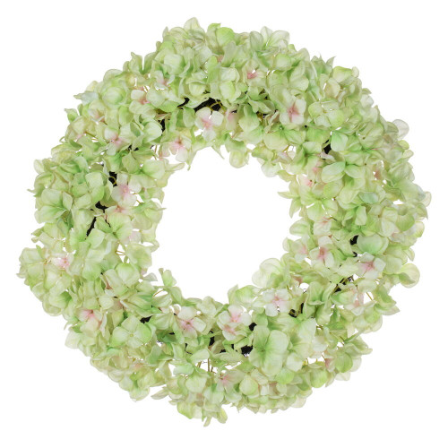 Vickerman FR250504 - 20" Real Touch Green Hydrangea Wreath 