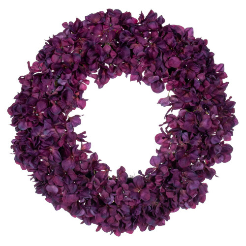 Vickerman FR250565 - 20" Real Touch Burgundy Hydrangea Wreath 