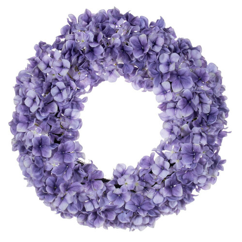 Vickerman FR250566 - 20" Real Touch Purple Hydrangea Wreath 
