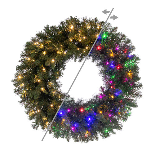 Vickerman G250444LEDCC - 42" Colorado Fir Wreath with Color Changing LED Lights