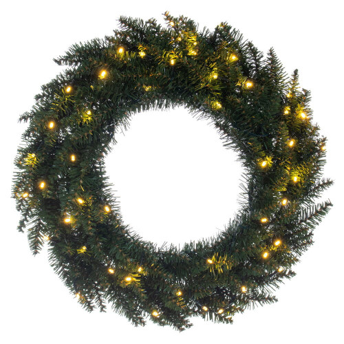 Vickerman K228725LED - 24" Camdon Wreath with Warm White LED Lights