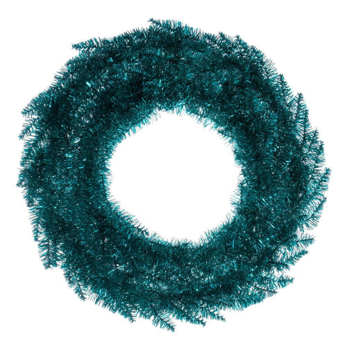 Vickerman K234224 - 24" Aqua Tinsel Fir Wreath