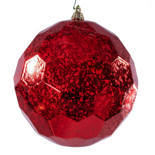 Vickerman MC240203 - 6 inch Red Honeycomb Mercury Christmas Ornament - 2 Pack