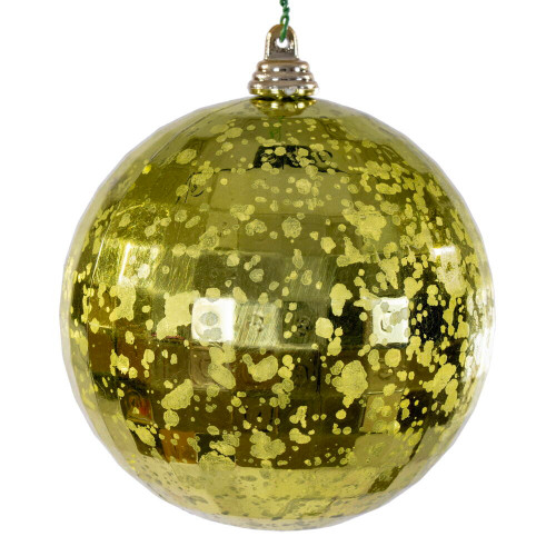 Vickerman MC240673 - 4 inch Lime Mirror Mercury Christmas Ornament - 6 Pack 