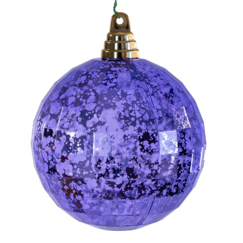 Vickerman MC240786 - 4.75 inch Lavender Mirror Mercury Christmas Ornament - 4 Pack 