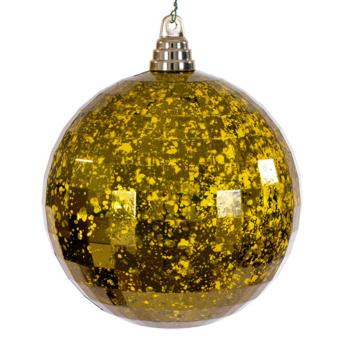 Vickerman MC240814 - 6 inch Olive Mirror Mercury Christmas Ornament - 2 Pack