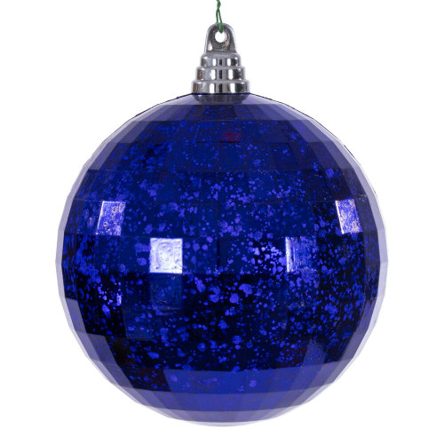 Vickerman MC240866 - 6 inch Purple Mirror Mercury Christmas Ornament - 2 Pack 