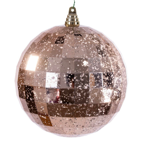 Vickerman MC240958 - 8 inch Rose Gold Mirror Mercury Christmas Ornament 