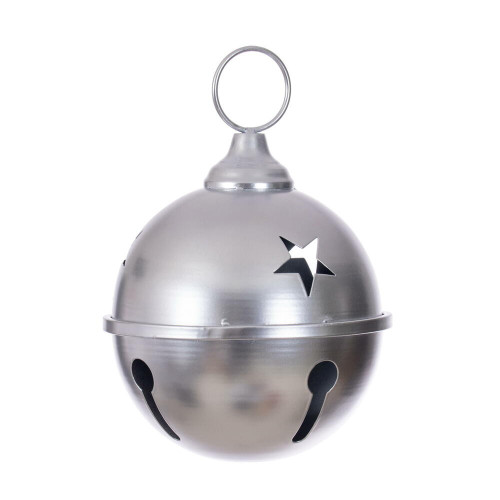 Vickerman RAA230607 - 6 inch Silver Iron Bell Christmas Ornament 