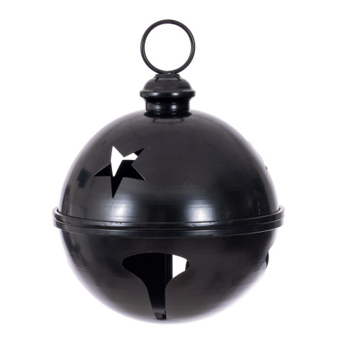 Vickerman RAA231017 - 10 inch Black Iron Bell Christmas Ornament