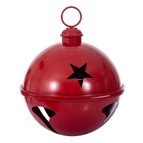 Vickerman RAA231803 - 18 inch Red Iron Bell Christmas Ornament