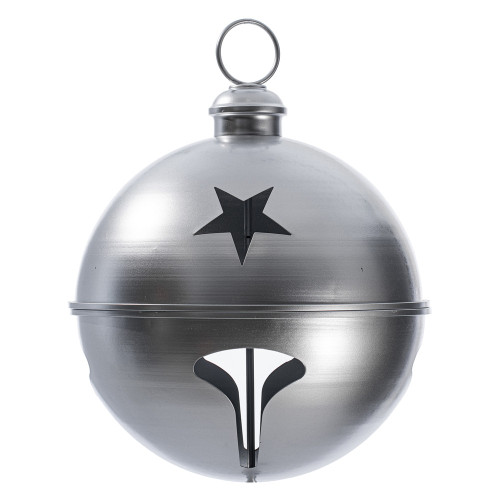 Vickerman RAA231807 - 18 inch Silver Iron Bell Christmas Ornament 