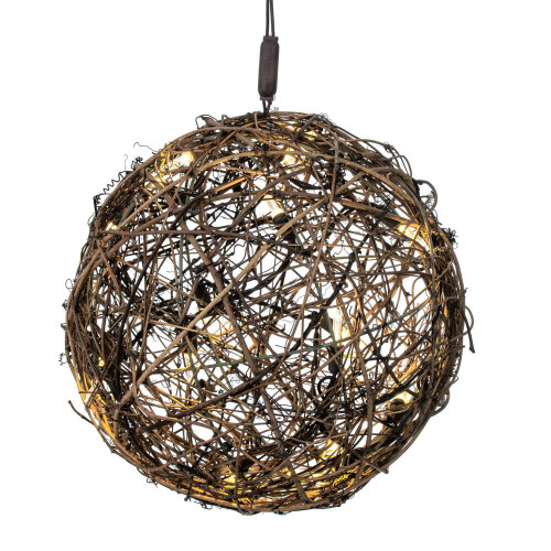 Vickerman X240303 - Warm White LED Mini Light Christmas Light String - 60 Lights - Brown Wire