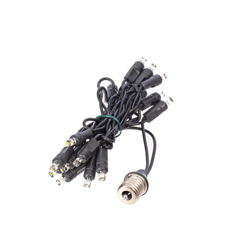 Vickerman X24E1716-KRGBW - 48 in. RGB Warm White LED Light Drop - 16 Lights - Black Wire