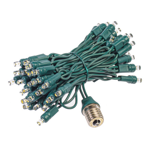Vickerman X24E1748-GRGBW - 144 in. RGB Warm White LED Light Drop - 48 Lights - Green Wire