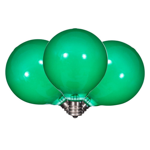 Vickerman X24G5104 - G50 Ceramic Green LED Replacement Bulb - 10 Pack