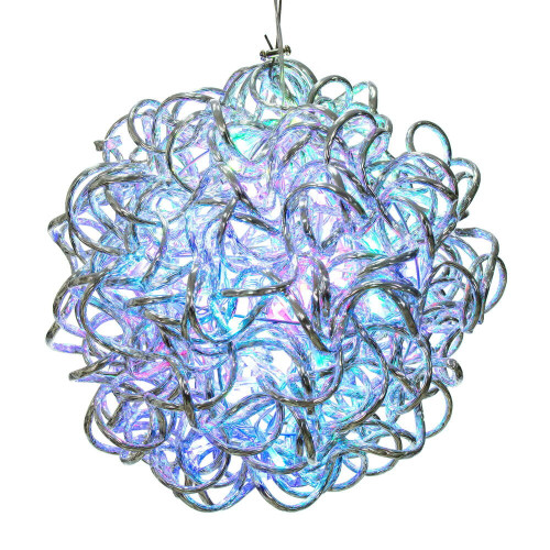 Vickerman X24S10RGBPW - 10 in. RGB LED Micro Spiral Light Ball - 80 Lights