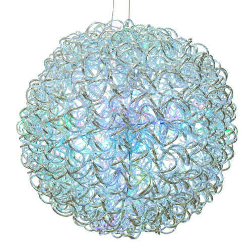 Vickerman X24S18RGBPW - 18 in. RGB LED Micro Spiral Light Ball - 180 Lights
