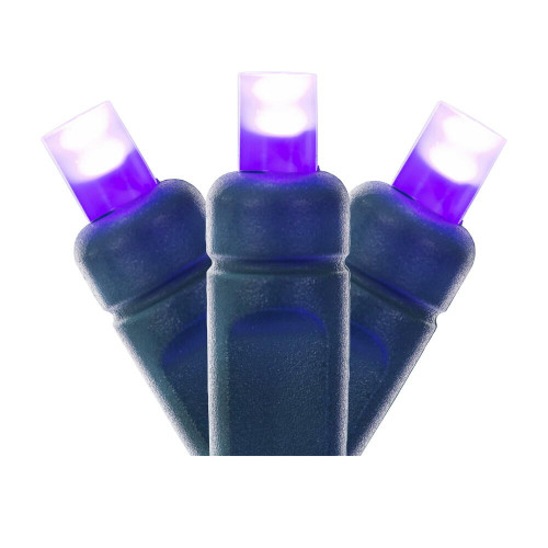 Vickerman X6G6506F - 25 ft Purple LED Wide Angle Christmas Light String - 50 Lights 