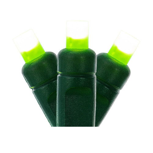 Vickerman X6G6533F - 25 ft Lime LED Wide Angle Christmas Light String - 50 Lights - Green Wire