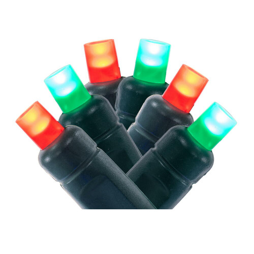 Vickerman X6G66523PBG - 25 ft Red Green LED Coaxial Christmas Light String - 50 Lights 