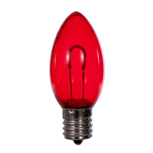 Vickerman XC9TU03-25 - C9 Transparent Red LED Replacement Bulb - 25 Pack