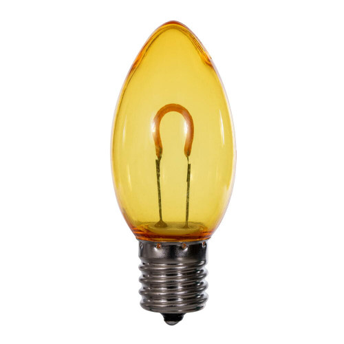 Vickerman XC9TU07-25 - C9 Transparent Yellow LED Replacement Bulb - 25 Pack