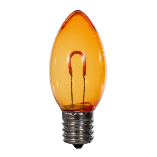 Vickerman XC9TU08-25 - C9 Transparent Amber LED Replacement Bulb - 25 Pack
