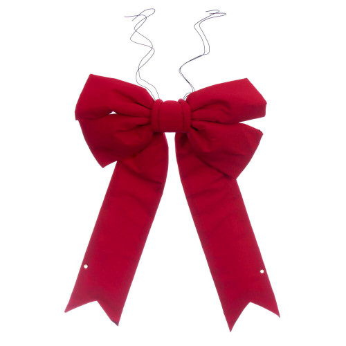 Vickerman L230324 - 2 ft Red Canvas Outdoor Bow