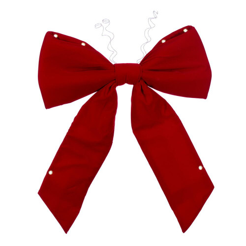 Vickerman L232324UV - 2 ft Red Velvet Outdoor Bow 
