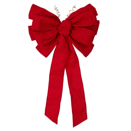Vickerman L240324 - 2 ft Red Canvas Outdoor Bow