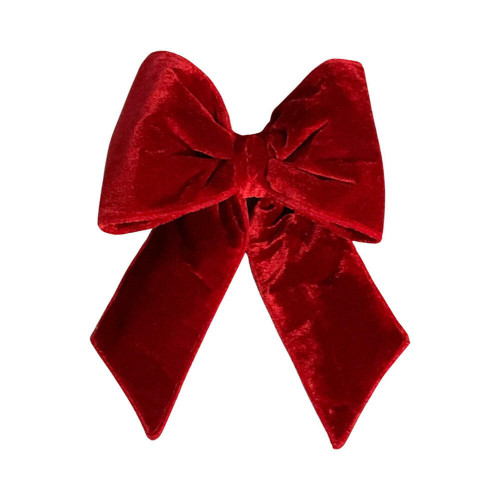 Vickerman QTX17756 - 12 inch Red Polyester Indoor Bow