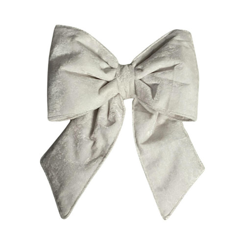 Vickerman QTX17766 - 12 inch White Polyester Indoor Bow