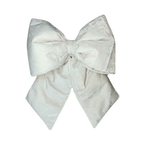Vickerman QTX17767 - 18 inch White Polyester Indoor Bow