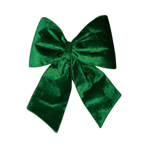 Vickerman QTX17787 - 18 inch Emerald Polyester Indoor Bow 