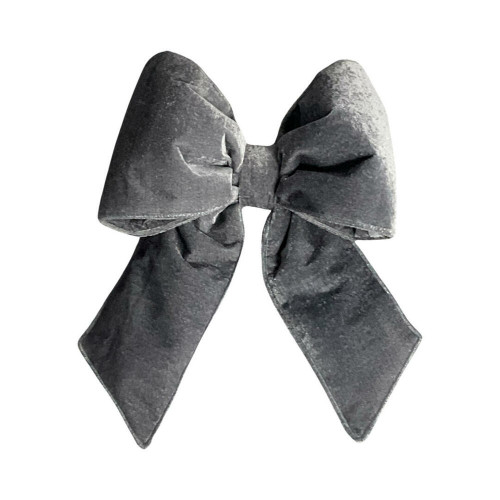 Vickerman QTX17826 - 12 inch Silver Polyester Indoor Bow 