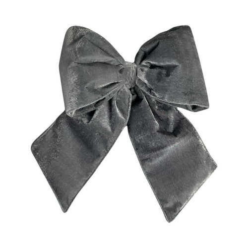 Vickerman QTX17827 - 18 inch Silver Polyester Indoor Bow 